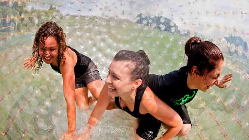 Get ready for the rush of the wet and wild ZORB! 